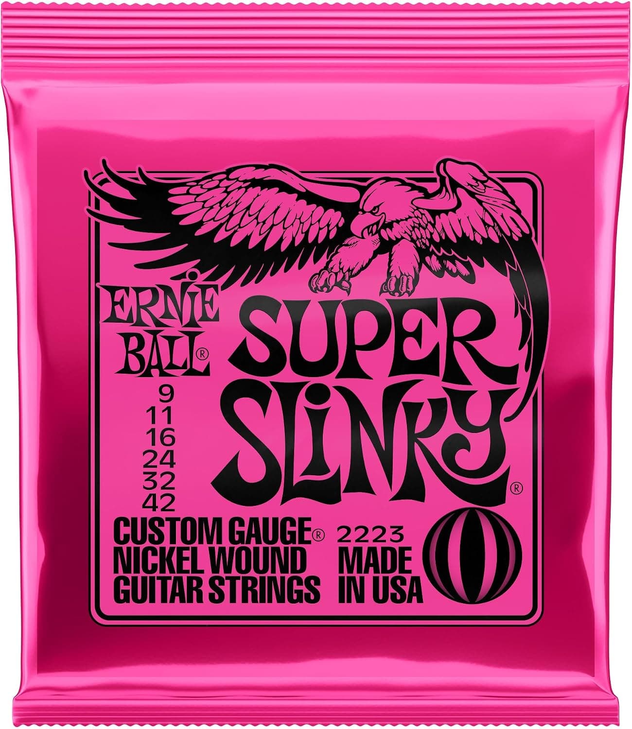 سیم گیتار الکتریک Ernie Ball Super Slinky 09-42 مدل P02223 سیم گیتار الکتریک Ernie Ball Super Slinky 09-42 مدل P02223