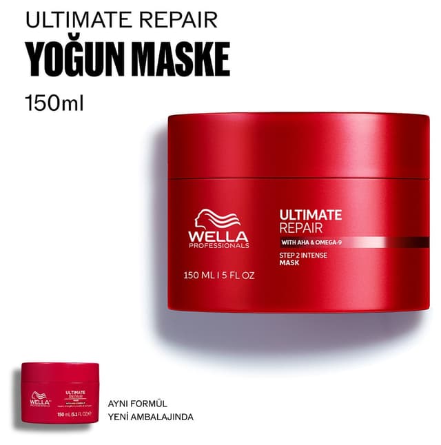 ماسک مراقبت از مو ترمیمکننده عمیق مناسب انواع مو Wella Professionals Ultimate Repair 150 ML ماسک مراقبت از مو ترمیمکننده عمیق مناسب انواع مو Wella Professionals Ultimate Repair 150 ML