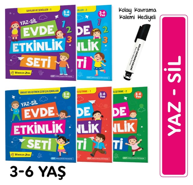 ست فعالیت آموزشی خانگی 3-6 سال Yükselen Zeka ست فعالیت آموزشی خانگی 3-6 سال Yükselen Zeka