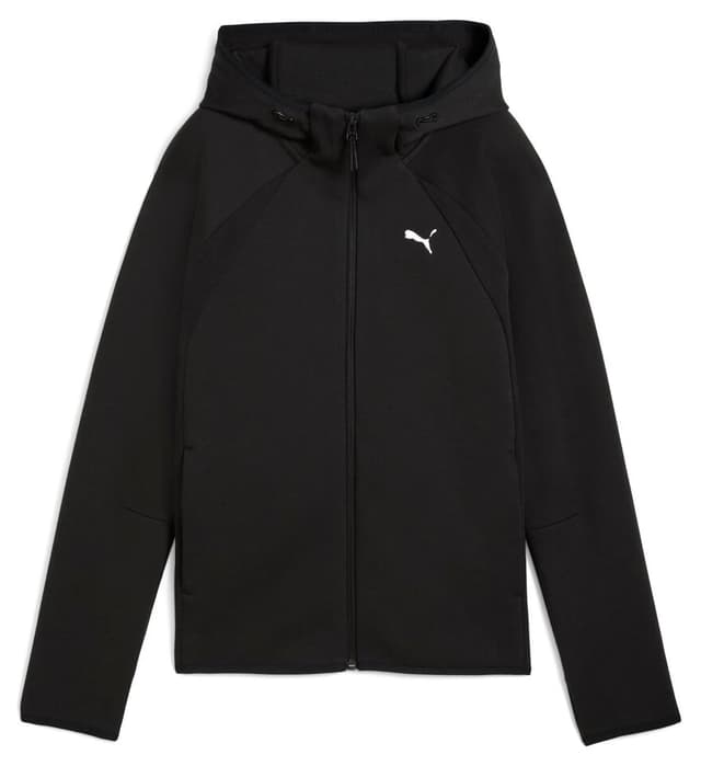 سویشرت کلاهدار زنانه Puma زیپسرتاسری مدل Evostrıpe سویشرت کلاهدار زنانه Puma زیپسرتاسری مدل Evostrıpe