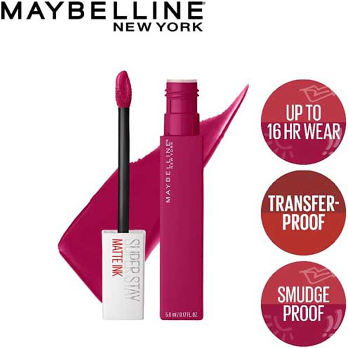 رژ لب مایع مات MAYBELLINE مدل 120 Artist، 5g رژ لب مایع مات MAYBELLINE مدل 120 Artist، 5g