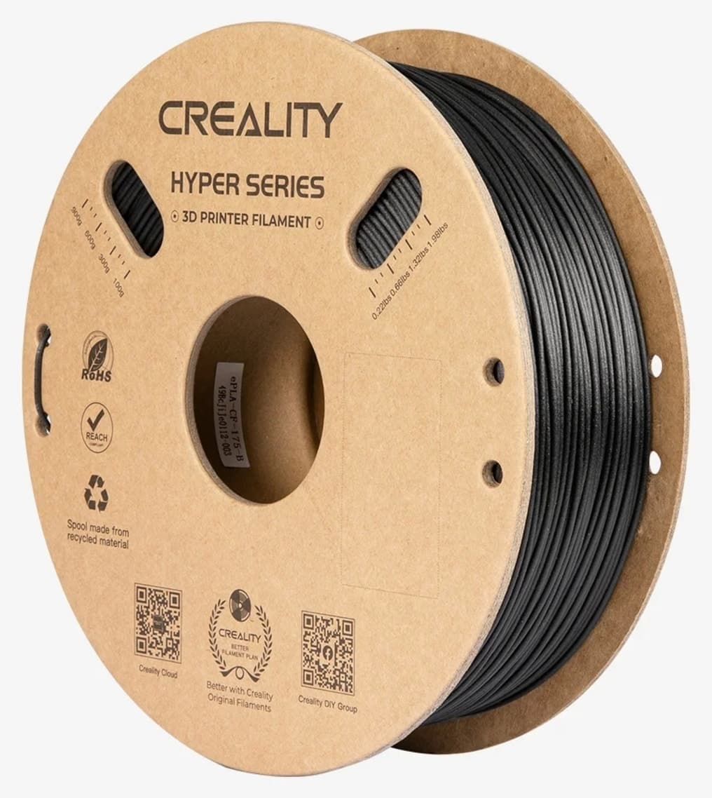 فیلامنت پرینتر سه بعدی Creality Hyper PLA CF مشکی فیلامنت پرینتر سه بعدی Creality Hyper PLA CF مشکی