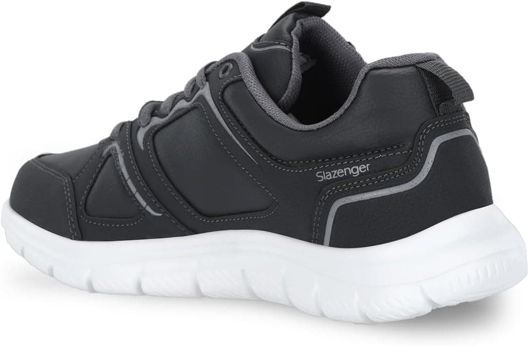 کفش ورزشی دویدن و پیادهروی مردانه Slazenger خاکستری تیره مدل CRESPO I کفش ورزشی دویدن و پیادهروی مردانه Slazenger خاکستری تیره مدل CRESPO I