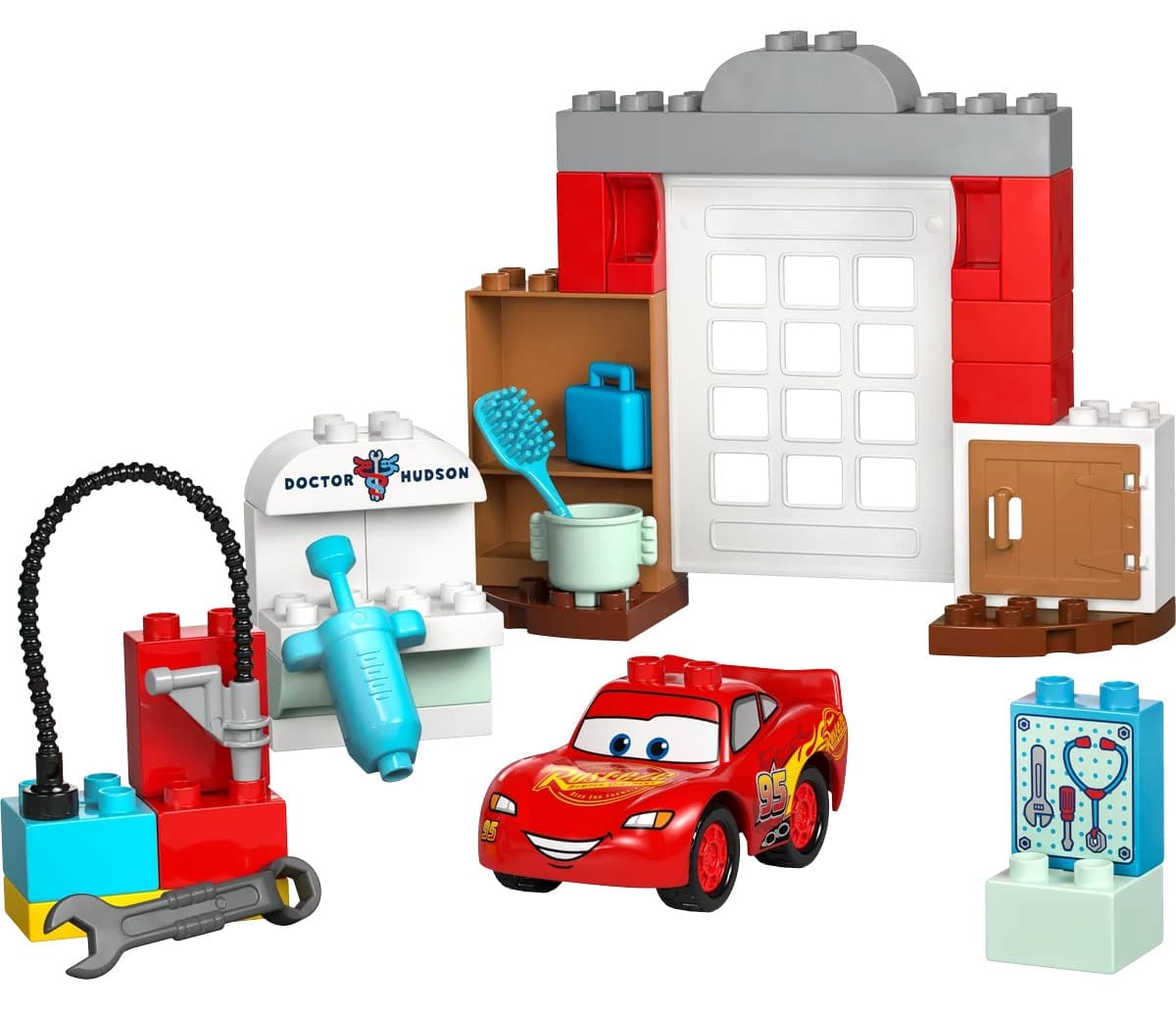 لگو DUPLO گاراژ Doc با Disney McQueen 35 قطعه مدل 10456 لگو DUPLO گاراژ Doc با Disney McQueen 35 قطعه مدل 10456