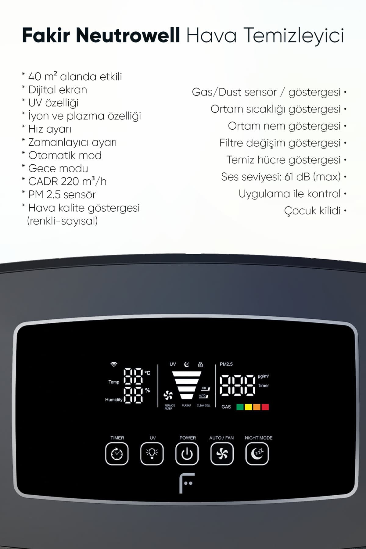 دستگاه تصفیه هوا Fakir مدل Neutrowell دستگاه تصفیه هوا Fakir مدل Neutrowell