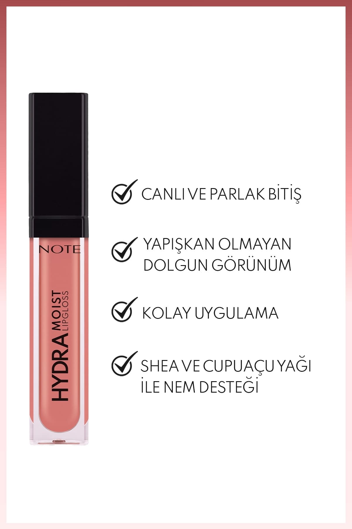 برق لب مرطوبکننده Note Cosmetics Hydramoist مدل 02 Bare Blush رنگ Nude برق لب مرطوبکننده Note Cosmetics Hydramoist مدل 02 Bare Blush رنگ Nude