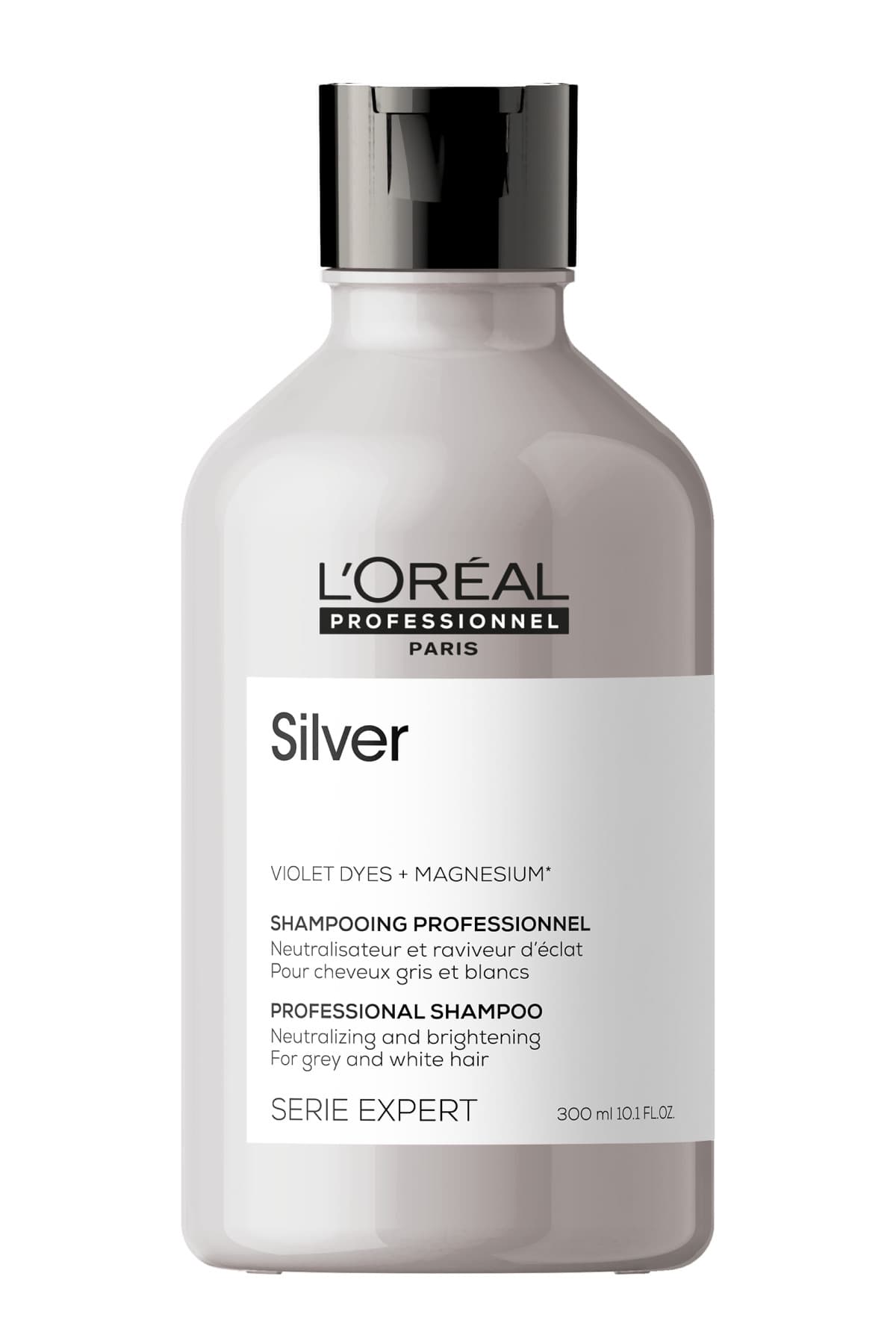 شامپو بنفش متعادلکننده رنگ مخصوص موهای بلوند خیلی روشن، خاکستری و سفید L'oreal Professionnel Serie Expert 300 ml شامپو بنفش متعادلکننده رنگ مخصوص موهای بلوند خیلی روشن، خاکستری و سفید L'oreal Professionnel Serie Expert 300 ml