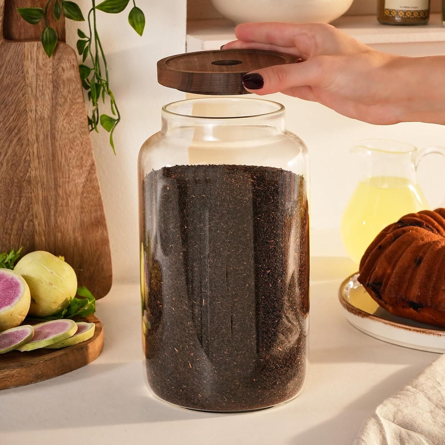 دمساز French Press چای و قهوه KARACA Massi 800 ml مشکی دمساز French Press چای و قهوه KARACA Massi 800 ml مشکی