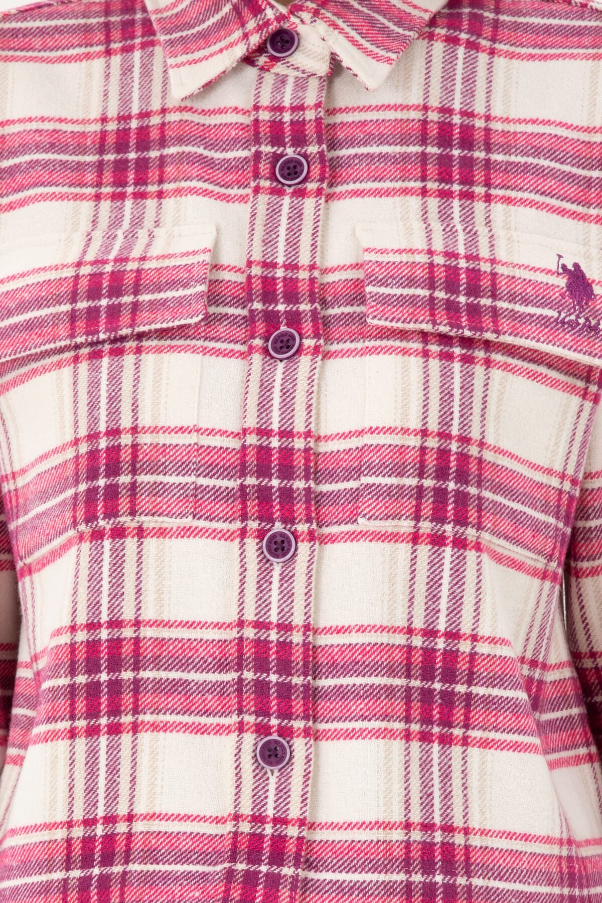 پیراهن زنانه U.S. Polo Assn. بنفش آستین بلند مدل 50291115-VR037 پیراهن زنانه U.S. Polo Assn. بنفش آستین بلند مدل 50291115-VR037