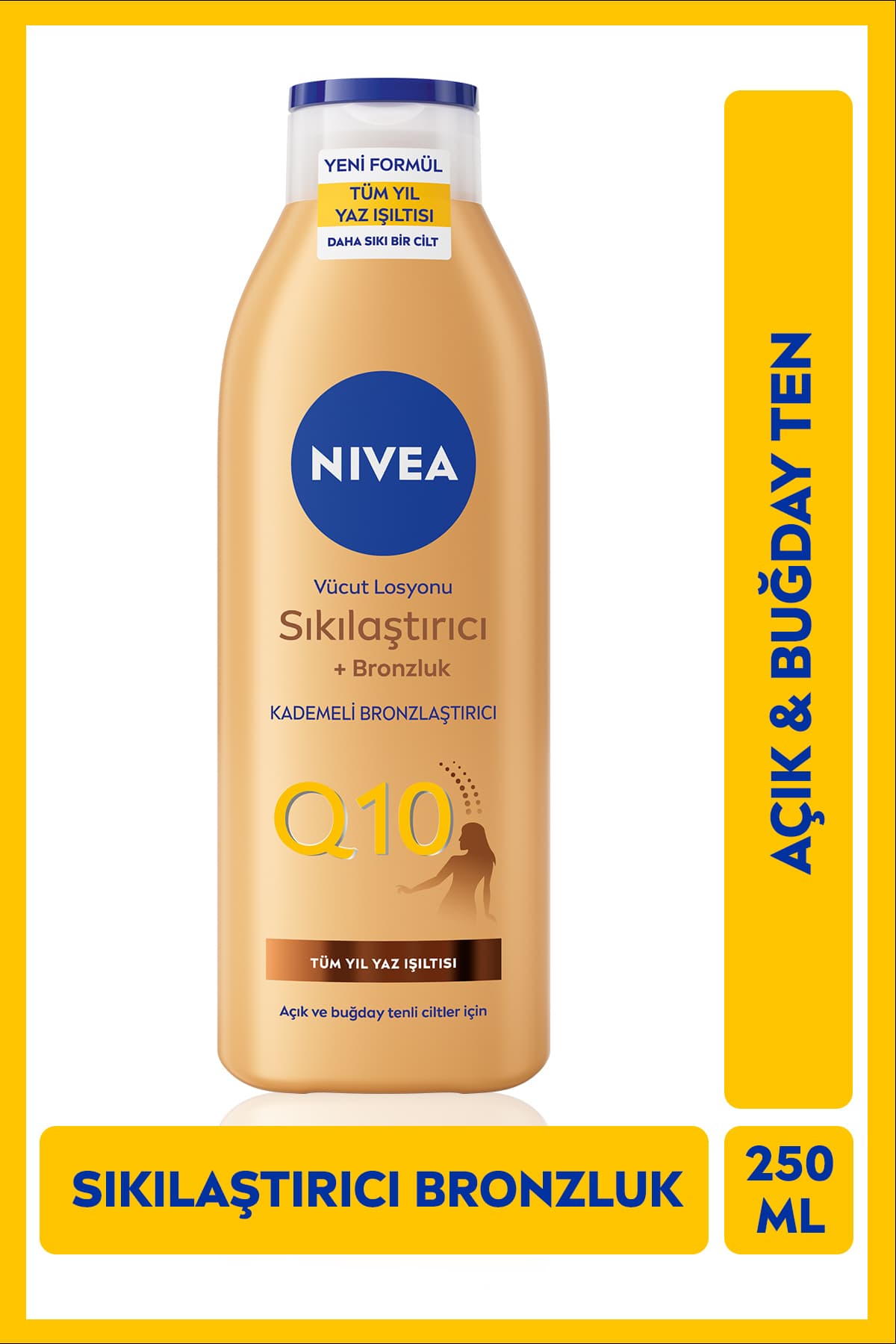 لوسیون بدن سفتکننده و برنزهکننده NIVEA Q10 حجم 250ml لوسیون بدن سفتکننده و برنزهکننده NIVEA Q10 حجم 250ml
