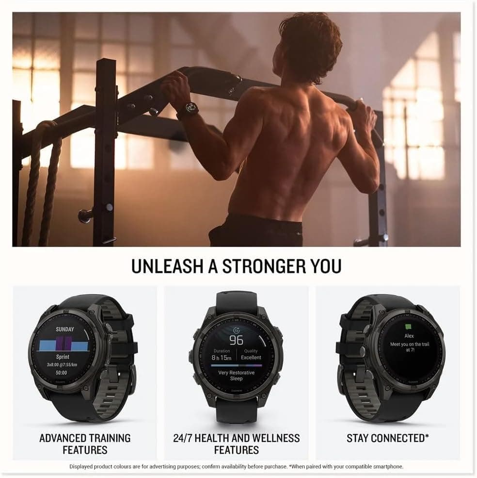 ساعت هوشمند Garmin 47mm AMOLED یاقوت کبود با بند تیتانیومی مشبک مدل Fenix 8 ساعت هوشمند Garmin 47mm AMOLED یاقوت کبود با بند تیتانیومی مشبک مدل Fenix 8