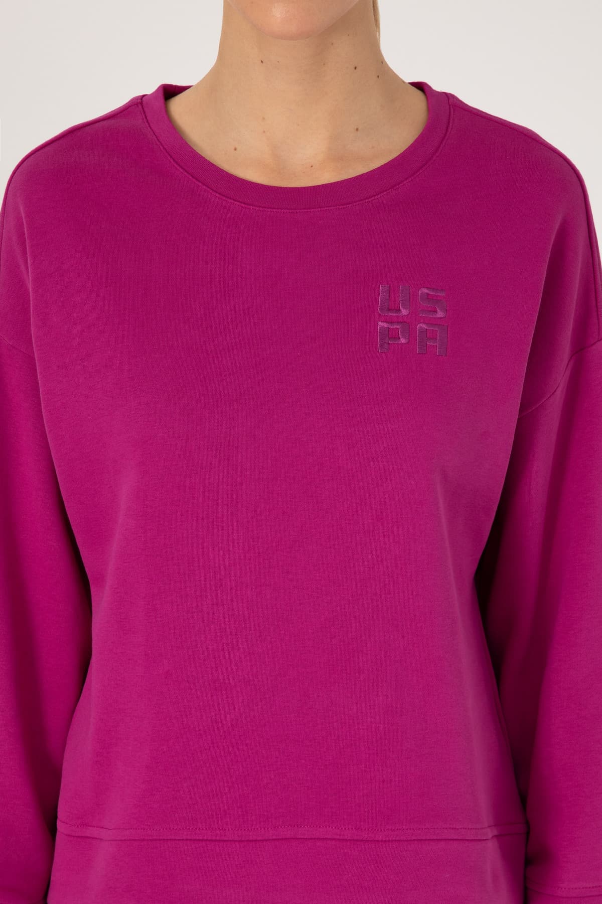 سوئیتشرت زنانه U.S. Polo Assn. فوشیا یقه گرد بیسیک مدل 50313565-VR023 سوئیتشرت زنانه U.S. Polo Assn. فوشیا یقه گرد بیسیک مدل 50313565-VR023