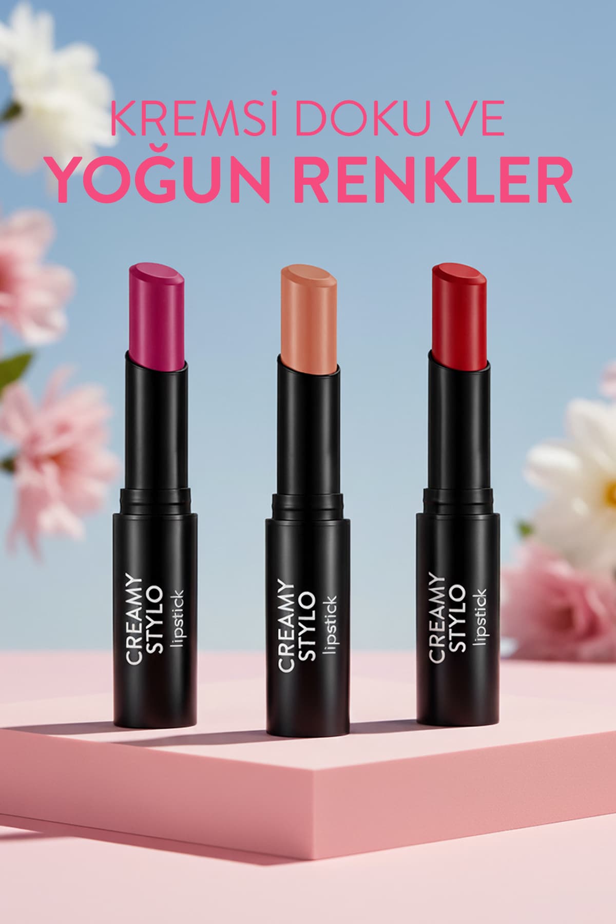 رژ لب استیکی نیمهبراق Flormar کرمی مدل 010 Nude رژ لب استیکی نیمهبراق Flormar کرمی مدل 010 Nude