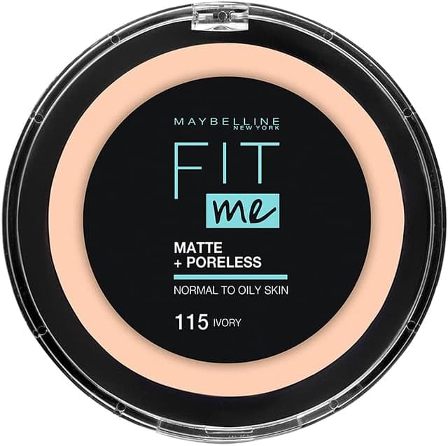 پودر Maybelline New York Fit Me Matte & Poreless مدل 115 عاجی 12g پودر Maybelline New York Fit Me Matte & Poreless مدل 115 عاجی 12g