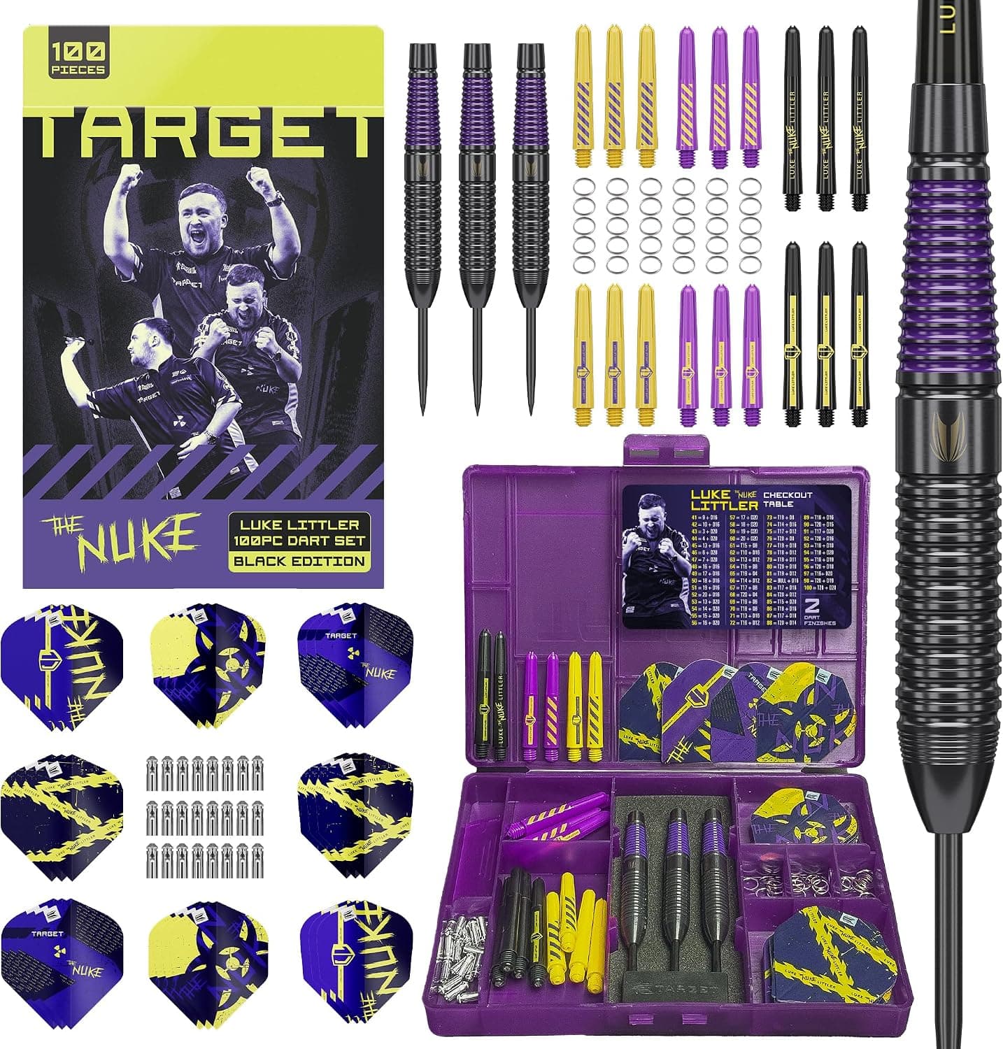مجموعه دارت و لوازم جانبی Target Darts سری Luke Littler مجموعه دارت و لوازم جانبی Target Darts سری Luke Littler