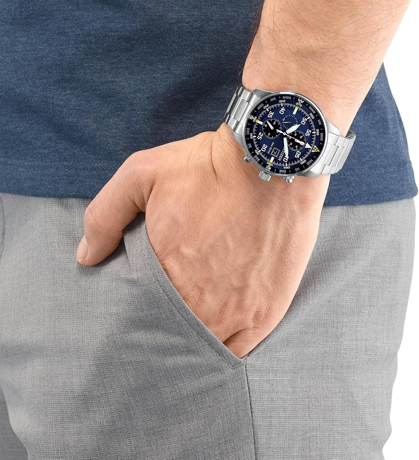 ساعت مچی مردانه Citizen کرونوگراف Eco-Drive ساعت مچی مردانه Citizen کرونوگراف Eco-Drive