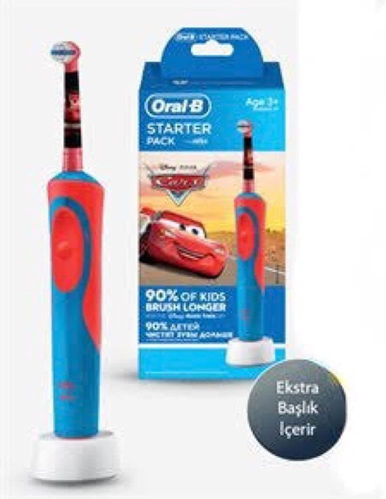 مسواک شارژی کودک Braun Oral-B بسته آغازین Disney Cars مسواک شارژی کودک Braun Oral-B بسته آغازین Disney Cars