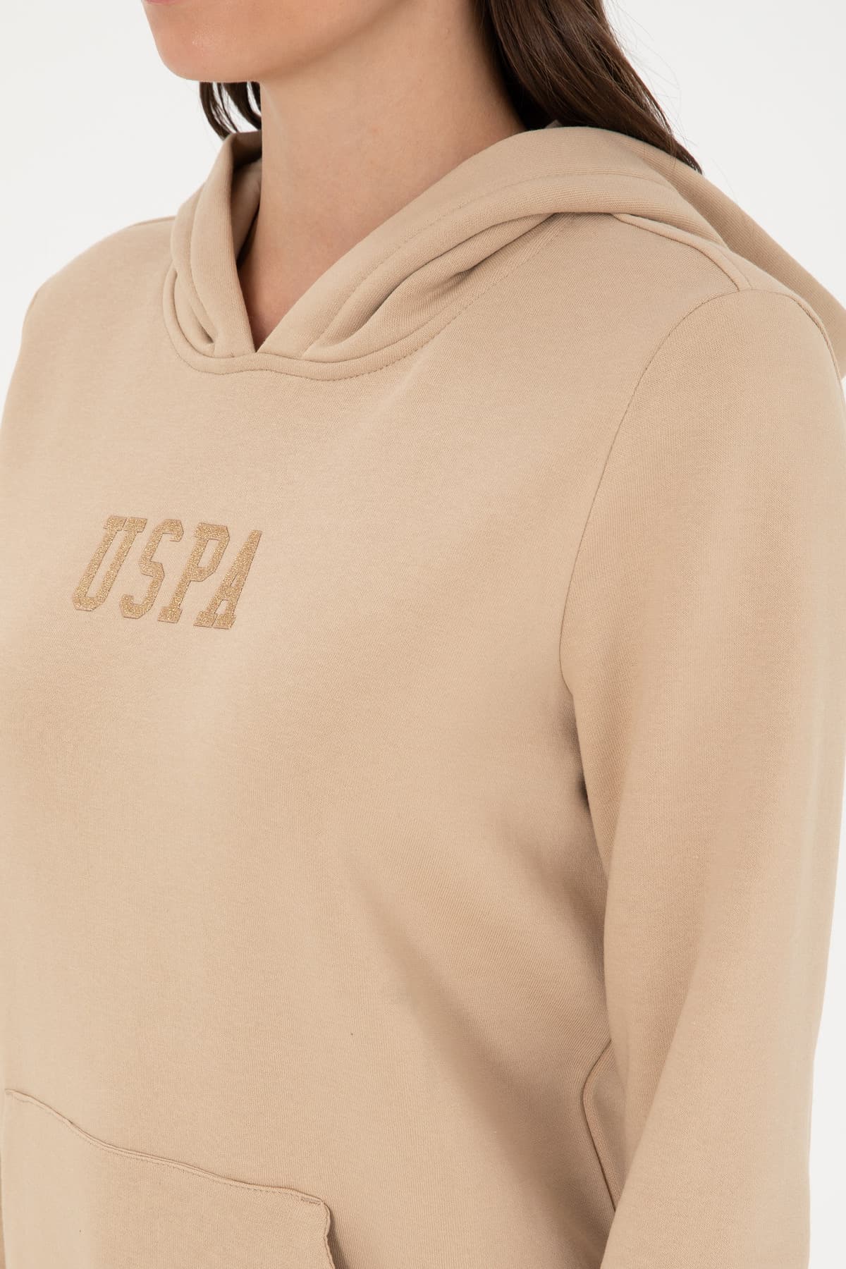 سوئیشرت زنانه U.S. Polo Assn. هودیدار بیسیک شنی مدل 50289536-VR085 سوئیشرت زنانه U.S. Polo Assn. هودیدار بیسیک شنی مدل 50289536-VR085