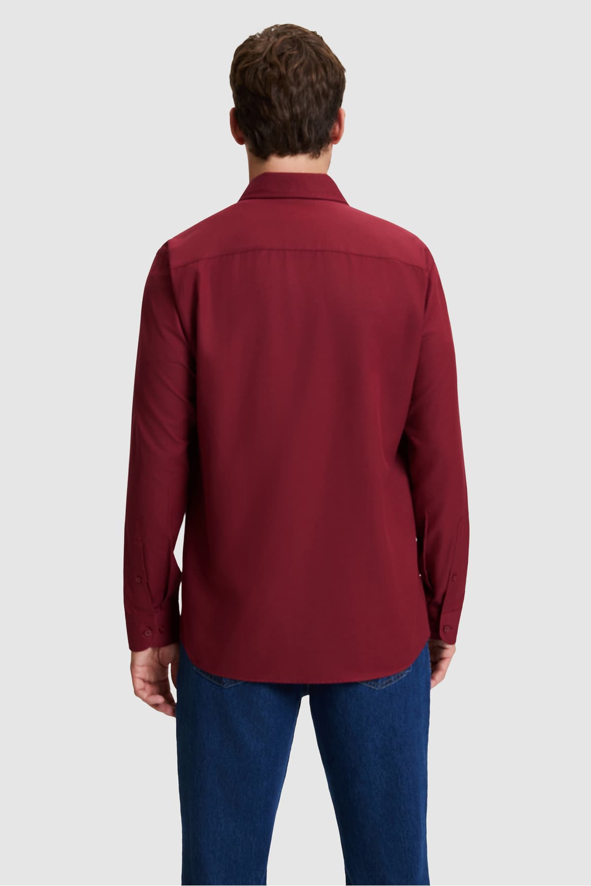 پیراهن مردانه آستینبلند ساده زرشکی U.S. Polo Assn. مدل 50324708-VR014 پیراهن مردانه آستینبلند ساده زرشکی U.S. Polo Assn. مدل 50324708-VR014