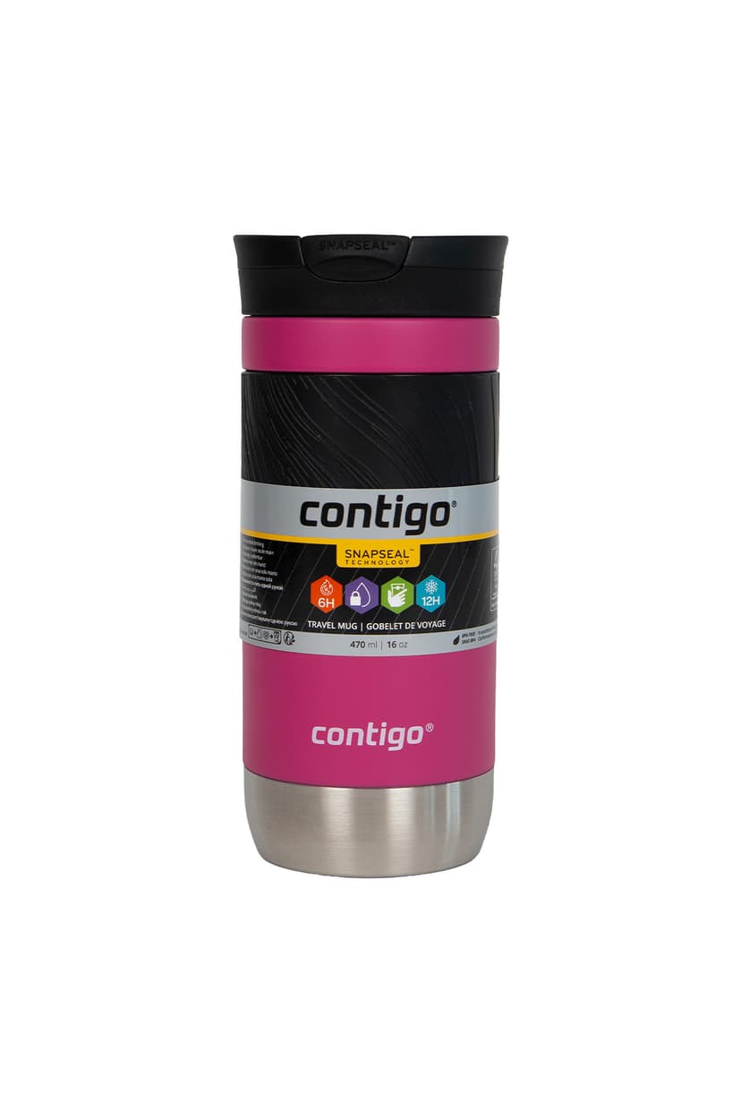 لیوان ترموس Contigo صورتی مدل Byron Pro 470 ML لیوان ترموس Contigo صورتی مدل Byron Pro 470 ML