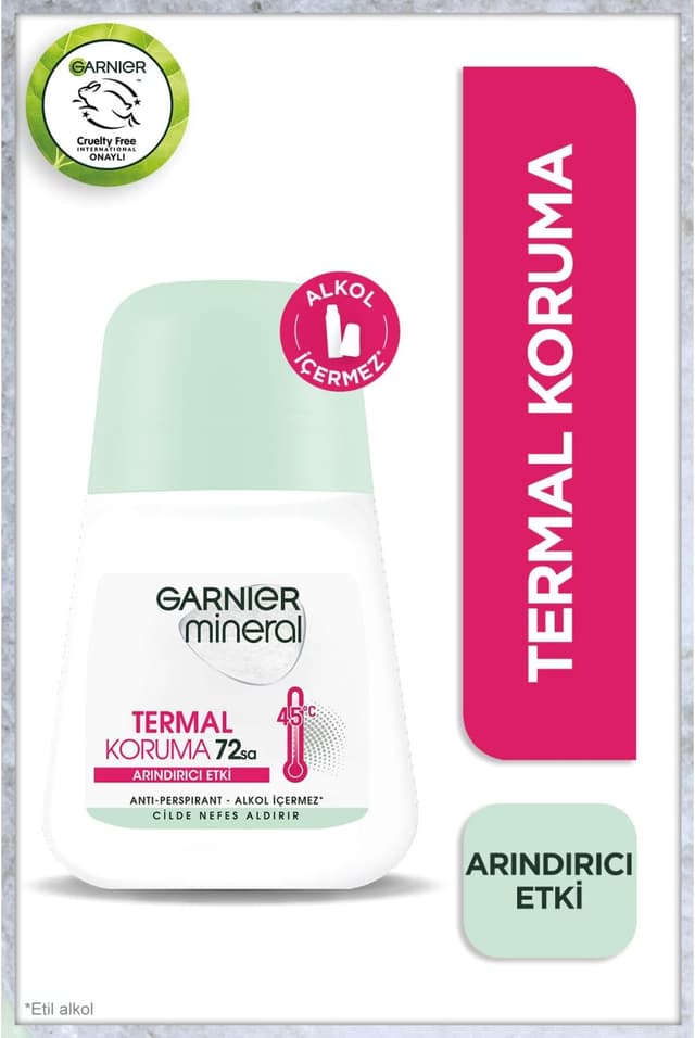 دئودورانت رولآن زنانه Garnier با محافظت حرارتی معدنی دئودورانت رولآن زنانه Garnier با محافظت حرارتی معدنی