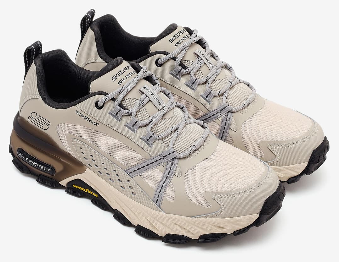 کفش مردانه Skechers فضای باز رنگ طبیعی MAX PROTECT مدل 237303 NAT کفش مردانه Skechers فضای باز رنگ طبیعی MAX PROTECT مدل 237303 NAT