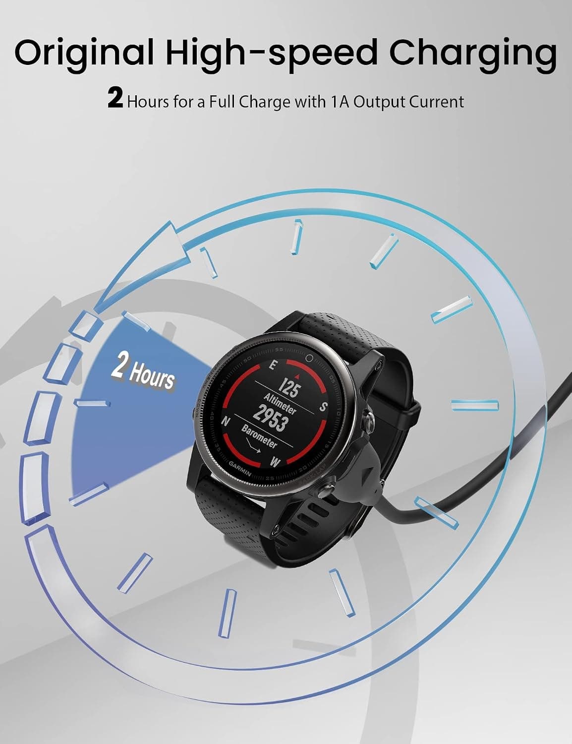 کابل شارژ Sinoacc USB C سازگار با ساعتهای Garmin Fenix Forerunner کابل شارژ Sinoacc USB C سازگار با ساعتهای Garmin Fenix Forerunner