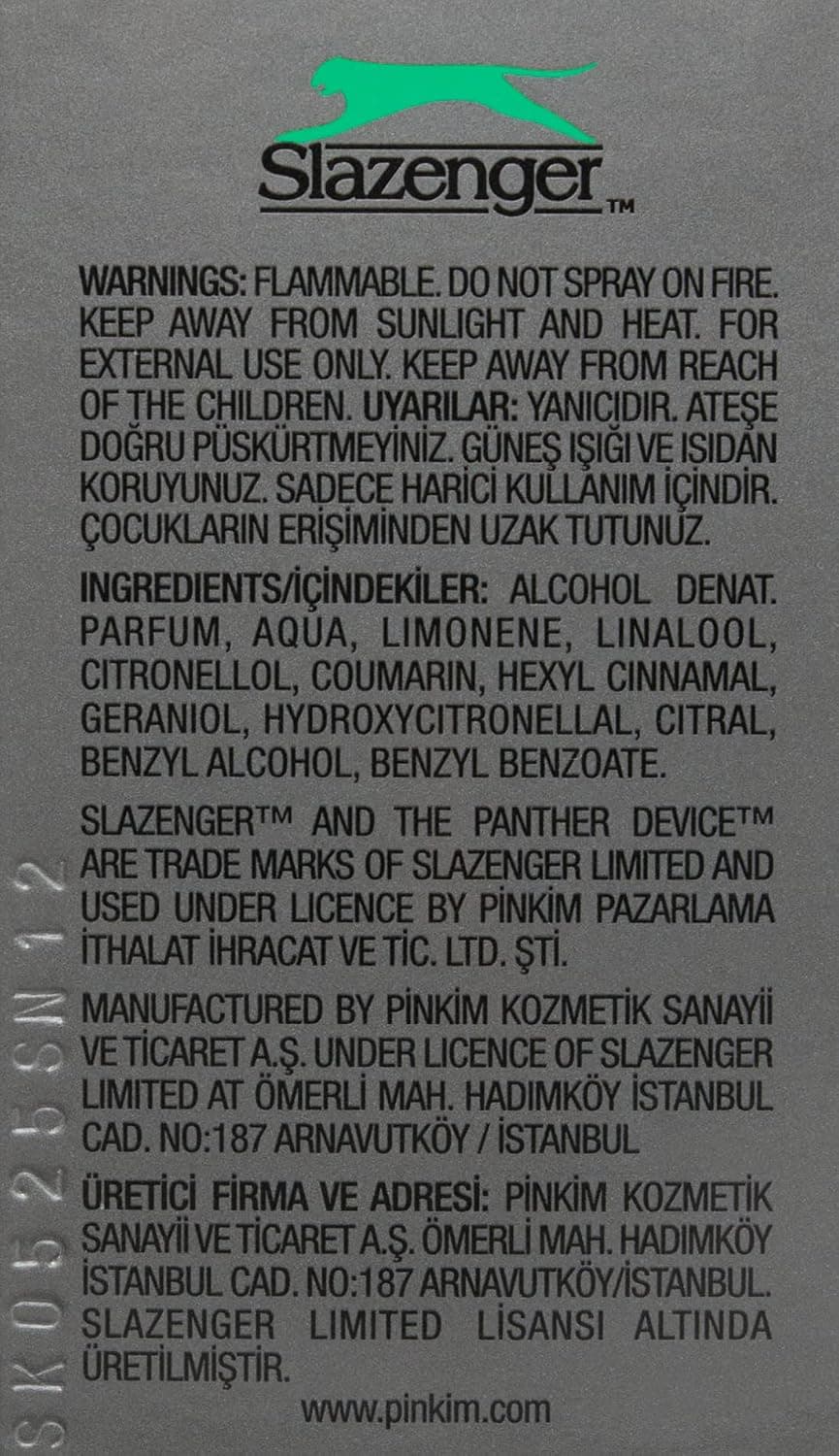 عطر مردانه Slazenger سبز Active Sport عطر مردانه Slazenger سبز Active Sport