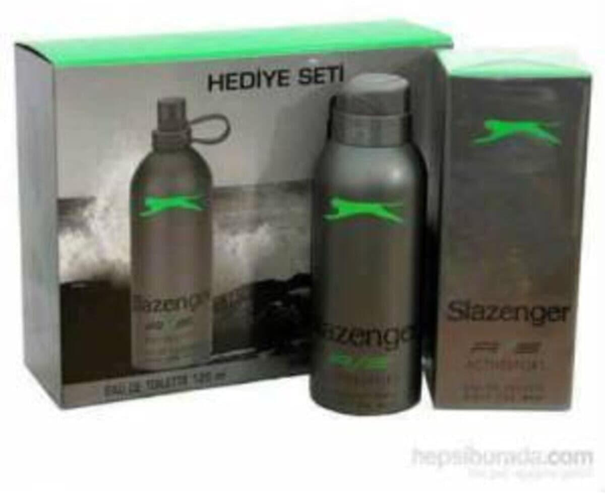 ست کادویی عطر و دئودورانت مردانه Slazenger سبز مدل ACTİVE SPORT ست کادویی عطر و دئودورانت مردانه Slazenger سبز مدل ACTİVE SPORT