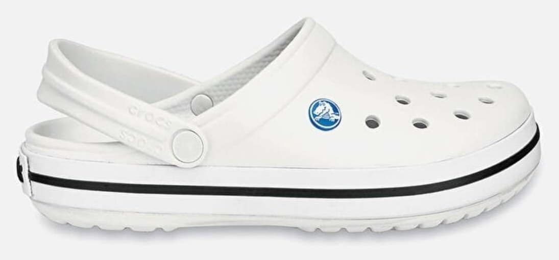 دمپایی یونیسکس Crocs Crocband سفید مدل 11016_100 دمپایی یونیسکس Crocs Crocband سفید مدل 11016_100