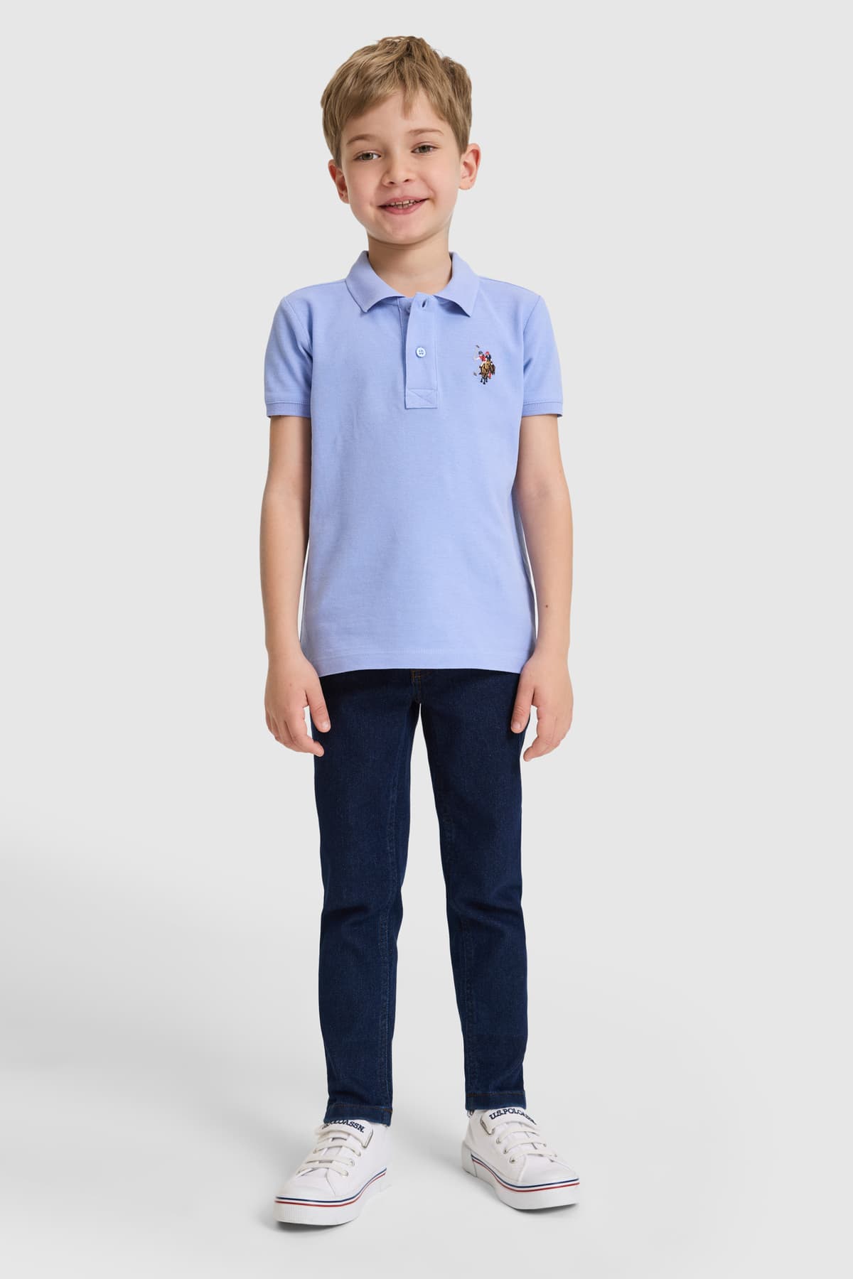 تیشرت پسرانه U.S. Polo Assn. یقه پولو ساده اسطوخودوسی مدل 50325608-VR245 تیشرت پسرانه U.S. Polo Assn. یقه پولو ساده اسطوخودوسی مدل 50325608-VR245