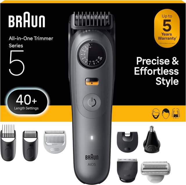 کیت اصلاح ریش و بدن مردانه Braun Series 5 بیسیم مدل AIO 5510 کیت اصلاح ریش و بدن مردانه Braun Series 5 بیسیم مدل AIO 5510