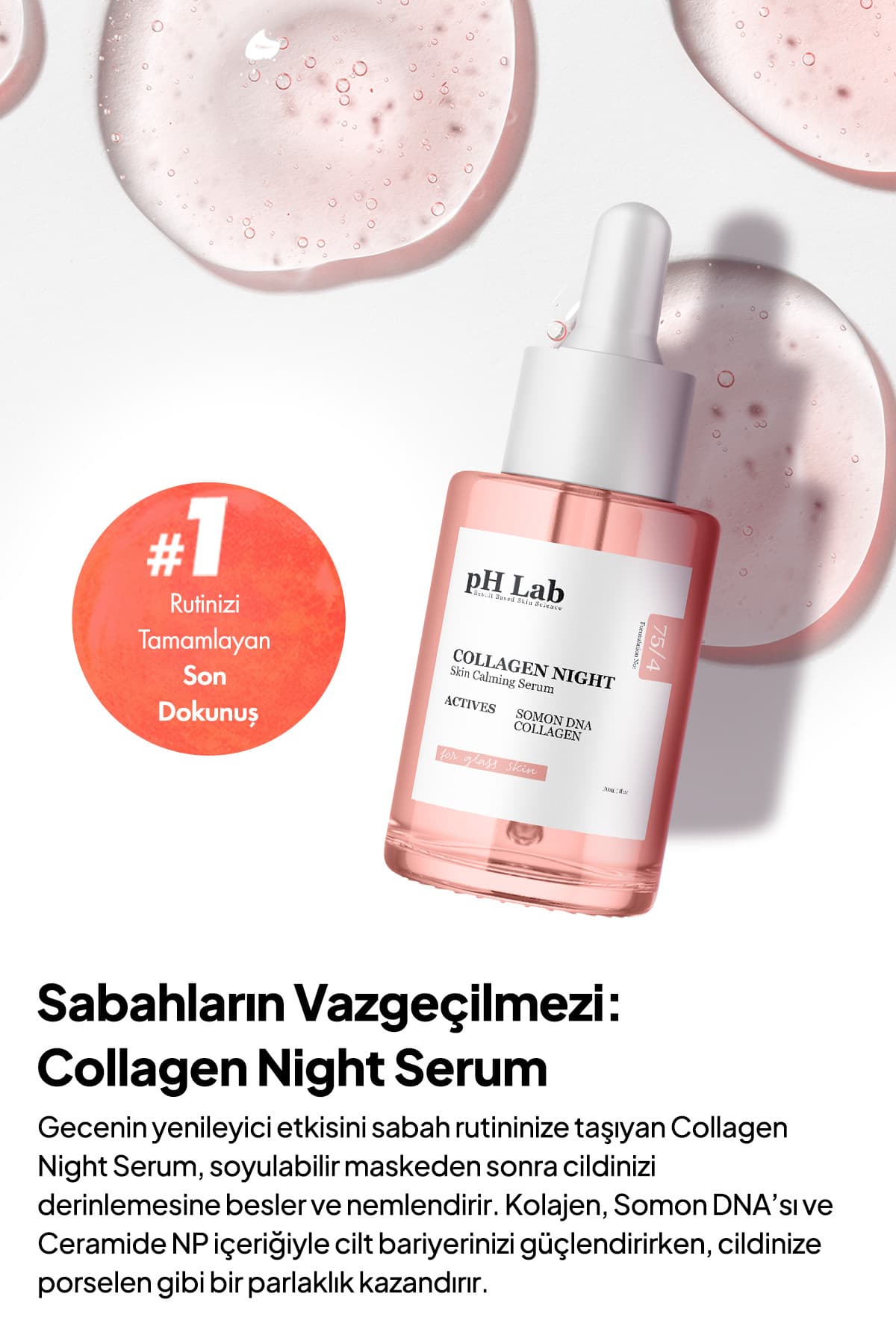 سرم شب صورت Ph Lab با کلاژن Phlab Collagen Night Serum سرم شب صورت Ph Lab با کلاژن Phlab Collagen Night Serum