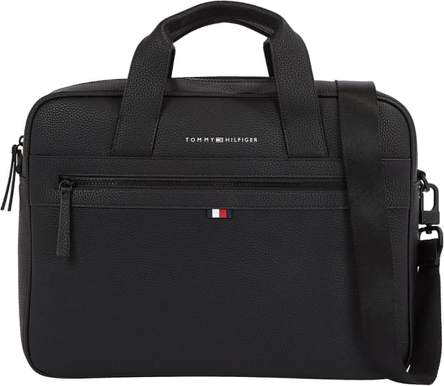 کیف دستی مردانه Tommy Hilfiger مدل Compute از جنس PU مشکی OS کیف دستی مردانه Tommy Hilfiger مدل Compute از جنس PU مشکی OS
