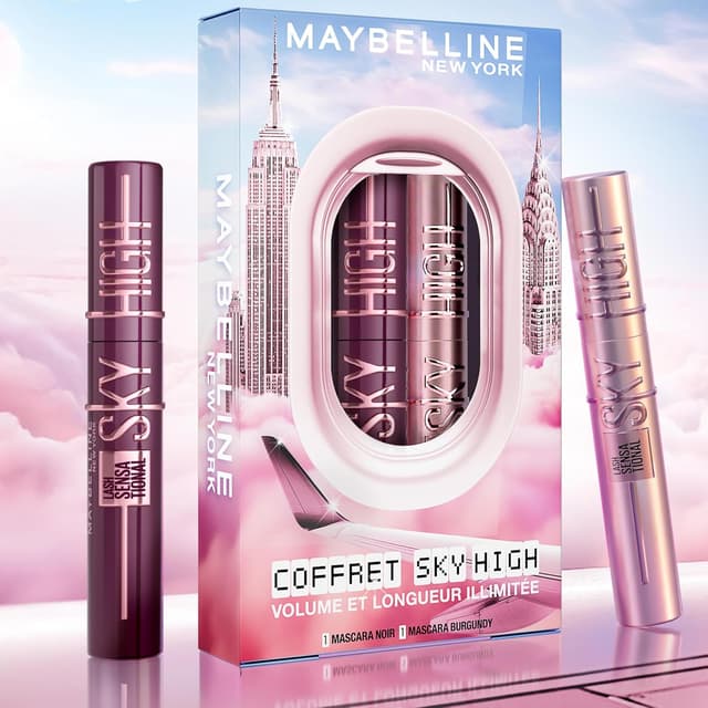 ریمل Maybelline New York حجمدهنده و بلندکننده مدل Sky High 7.2ml بسته 2 عددی ریمل Maybelline New York حجمدهنده و بلندکننده مدل Sky High 7.2ml بسته 2 عددی