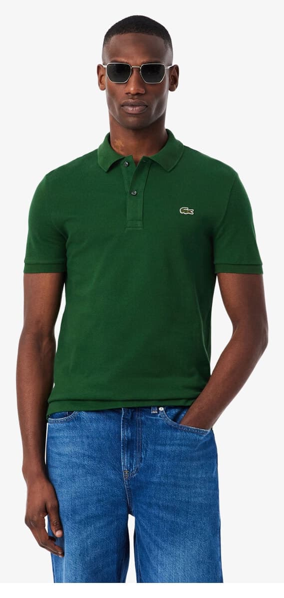 پولوشرت مردانه Lacoste سبز اسلیمفیت مدل L.12.12 پولوشرت مردانه Lacoste سبز اسلیمفیت مدل L.12.12
