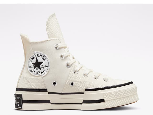 کفش اسنیکر یونیسکس Converse کانواس سفید مدل Chuck 70 Plus کفش اسنیکر یونیسکس Converse کانواس سفید مدل Chuck 70 Plus