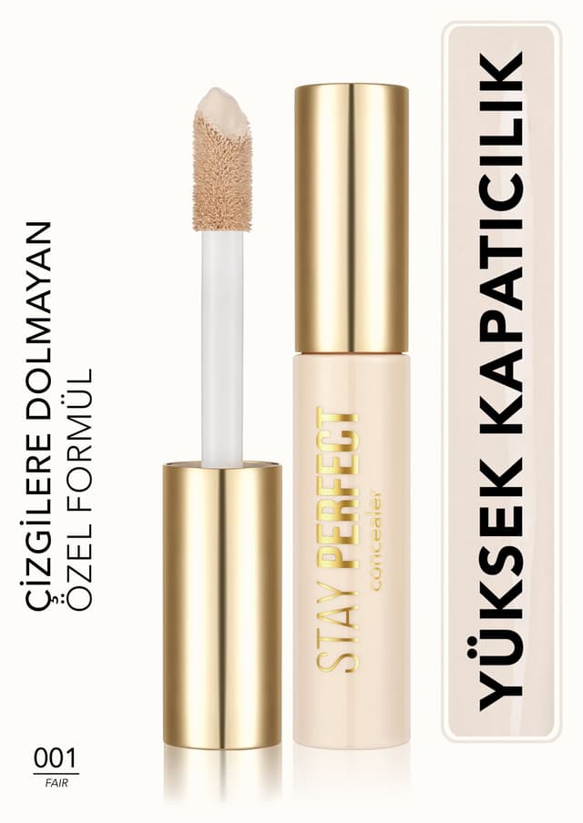 کانسیلر Flormar با جلوه طبیعی و تناژ سرد Stay Perfect Concealer رنگ 001 Fair کد 8682536085441 کانسیلر Flormar با جلوه طبیعی و تناژ سرد Stay Perfect Concealer رنگ 001 Fair کد 8682536085441