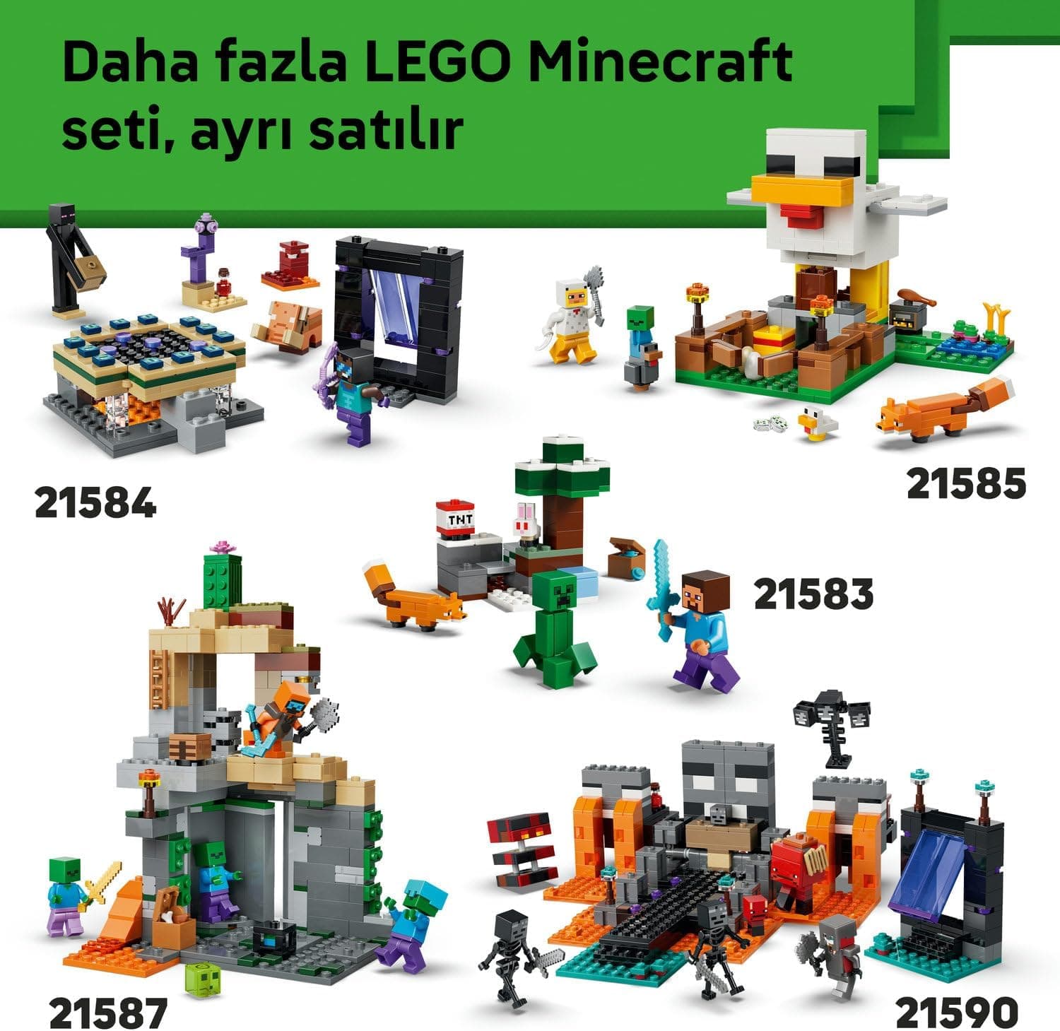 لگو Minecraft باغ پژمرده مدل 21586 لگو Minecraft باغ پژمرده مدل 21586
