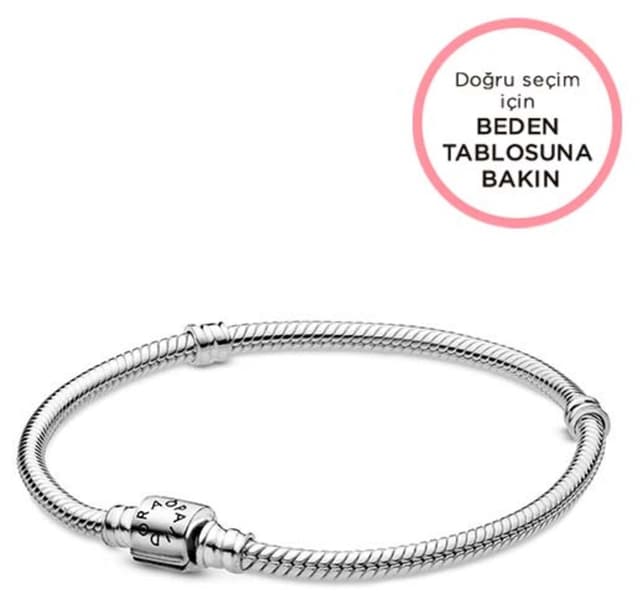 دستبند زنانه Pandora Moments نقره 925 زنجیر مار کلیپسی استوانهای سازگار با چارم دستبند زنانه Pandora Moments نقره 925 زنجیر مار کلیپسی استوانهای سازگار با چارم