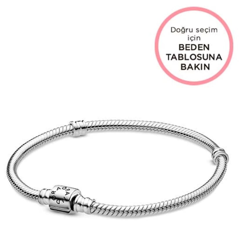 دستبند زنانه Pandora Moments نقره 925 زنجیر مار کلیپسی استوانهای سازگار با چارم دستبند زنانه Pandora Moments نقره 925 زنجیر مار کلیپسی استوانهای سازگار با چارم