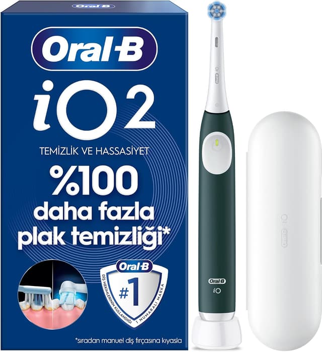 مسواک برقی Oral-B سبز جنگلی با کیف سفر مدل iO2 مسواک برقی Oral-B سبز جنگلی با کیف سفر مدل iO2