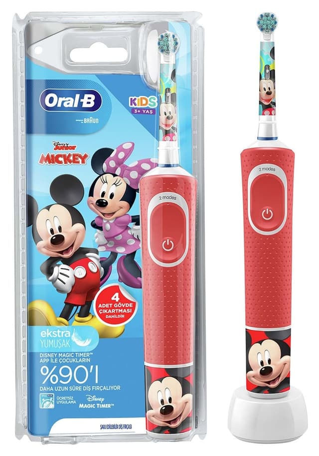 مسواک شارژی کودک Oral-B با طرح Mickey مدل D100 مسواک شارژی کودک Oral-B با طرح Mickey مدل D100