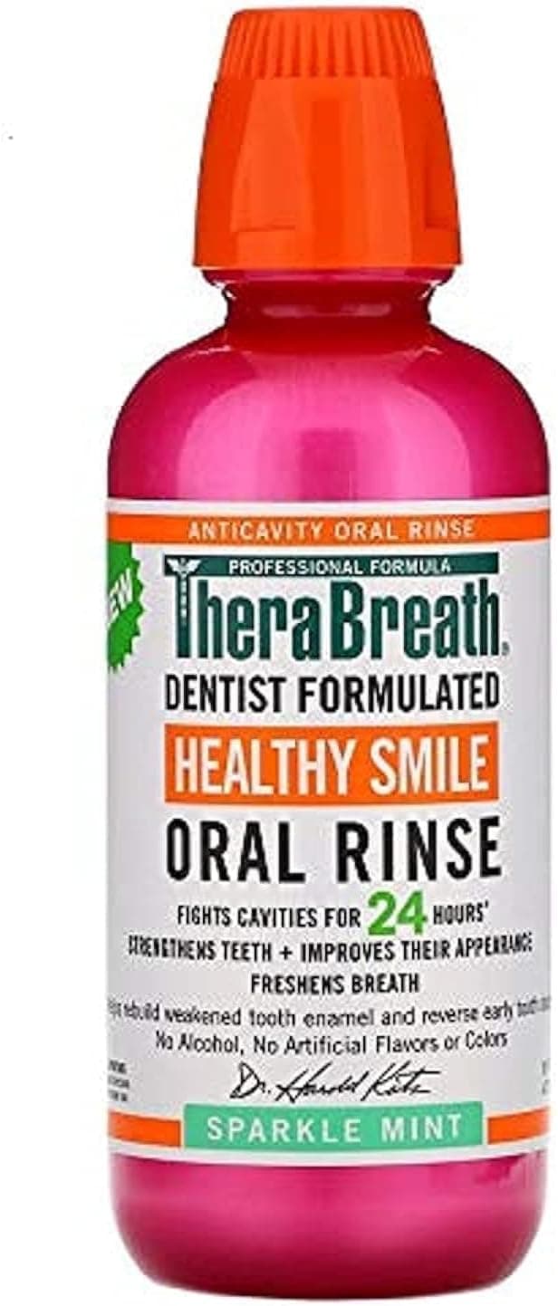 دهانشویه TheraBreath ضد پوسیدگی با طعم Sparkle Mint 473Ml دهانشویه TheraBreath ضد پوسیدگی با طعم Sparkle Mint 473Ml