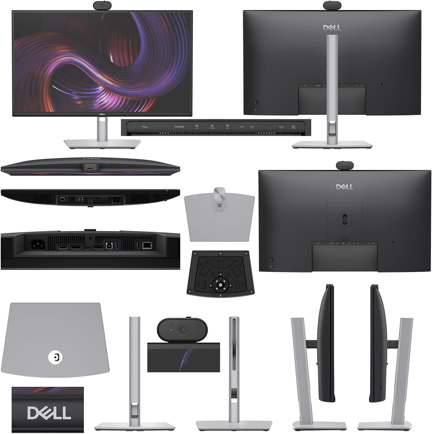 مانیتور Dell Pro P 27 با هاب USB-C و وبکم مدل P2726DEV مشکی مانیتور Dell Pro P 27 با هاب USB-C و وبکم مدل P2726DEV مشکی