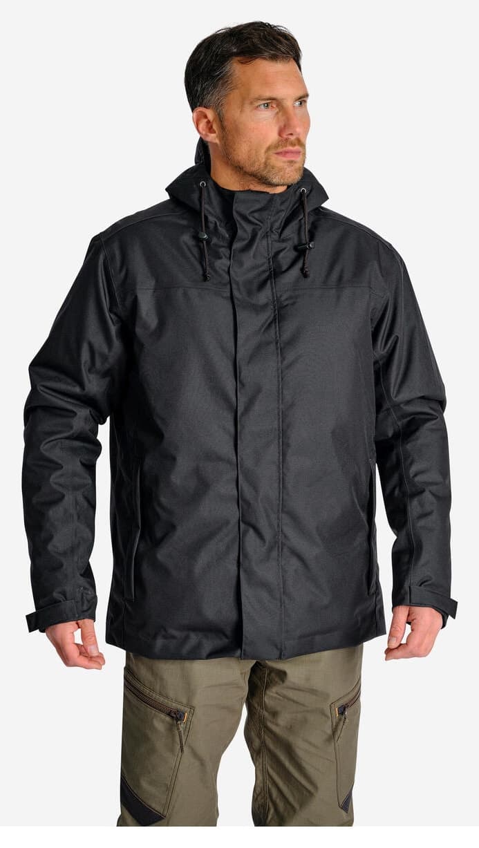 مونت مردانه Decathlon Solognac ضد آب زمستانی -10 °C مشکی مدل 100 مونت مردانه Decathlon Solognac ضد آب زمستانی -10 °C مشکی مدل 100