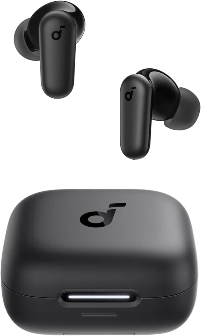 هدفون بلوتوثی توگوشی Soundcore با حذف نویز، قاب 2 در 1 و پایه تلفن، مشکی مدل A3959 هدفون بلوتوثی توگوشی Soundcore با حذف نویز، قاب 2 در 1 و پایه تلفن، مشکی مدل A3959