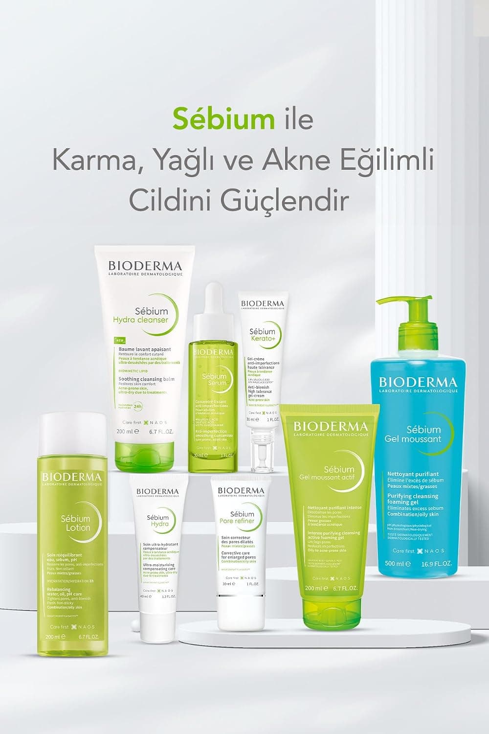 محلول پاککننده Bioderma Sebium H2O 500ml ست دوتایی محلول پاککننده Bioderma Sebium H2O 500ml ست دوتایی