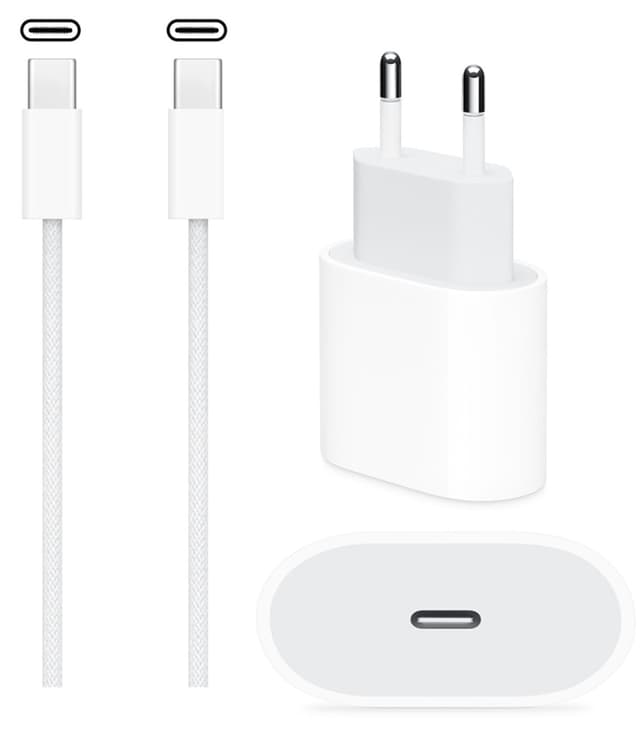 شارژر سریع Apple مناسب iPhone 15/16/17/Pro/Pro Max با آداپتور 20w و کابل USB-C to USB-C شارژر سریع Apple مناسب iPhone 15/16/17/Pro/Pro Max با آداپتور 20w و کابل USB-C to USB-C