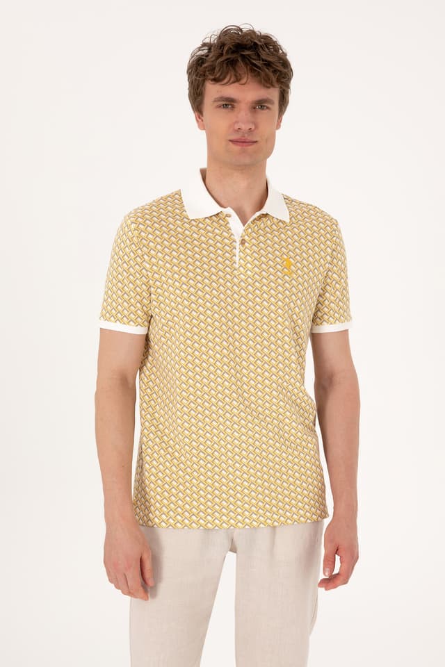 تیشرت مردانه U.S. Polo Assn. فیت معمولی خاکی روشن یقه پولو مدل 50311937-VR183 تیشرت مردانه U.S. Polo Assn. فیت معمولی خاکی روشن یقه پولو مدل 50311937-VR183